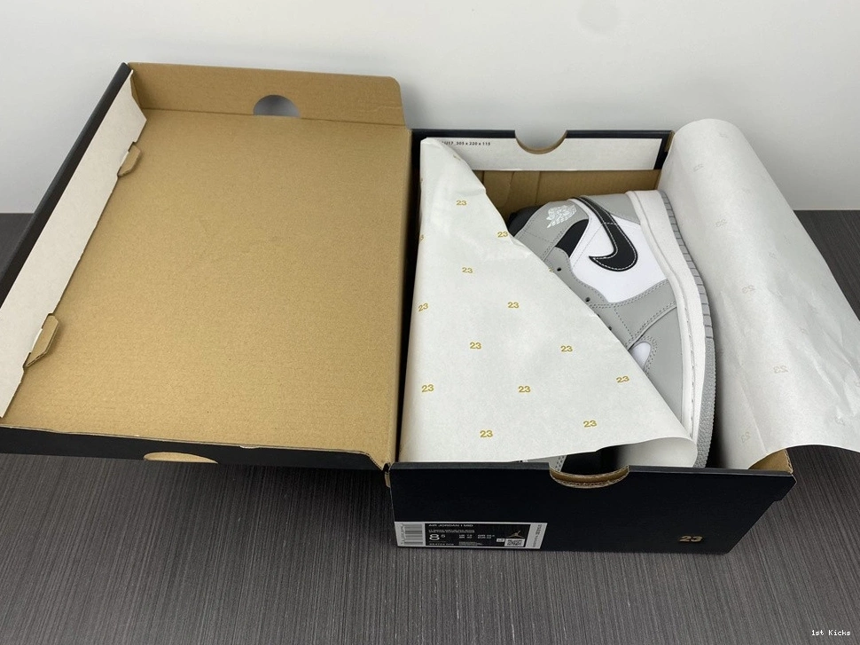 Jordan Smoke 1 Grey 554724-078 Air Mid Light 1115